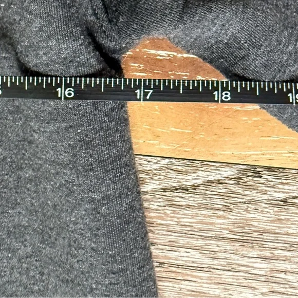 Zella Long Double-Zip Charcoal Gray Sweat Jacket in Women’s Size Small - Picture 6 of 11